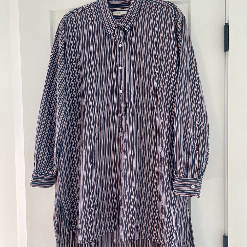 Doen Jora Dress in San Marino Stripe Sz L - Picture 5 of 5